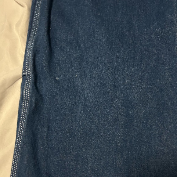 Liberty Bib Overalls Men’s 40x30 Blue Denim Baggy Workwear Carpenter Jeans - Picture 4 of 13